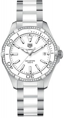 AAA Replica Tag Heuer Aquaracer Quartz 35mm Ladies Watch way131h.ba0914